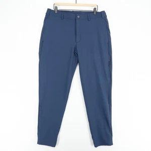 Mack Weldon Radius Flex Jogginghose Herren Large blau Stretch Komfort Taille Performance - Bild 1 von 8
