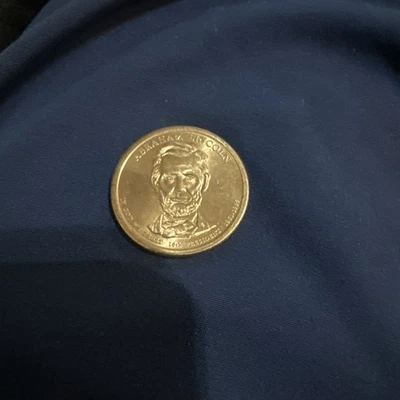 Abraham Lincoln 2010 Dollar Gold Coin 1861-1865 Rare Collectible D Mint Mark - Image 1 of 2