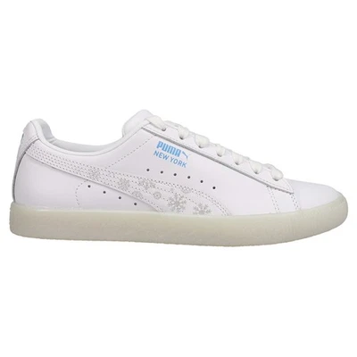 PUMA Clyde Flagship Lace Up  Womens White Sneakers Casual Shoes 383754-01 - Image 1 of 4