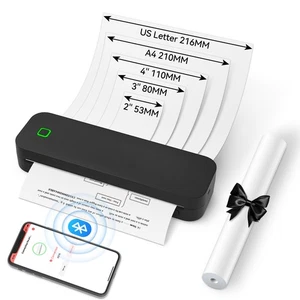 Bluetooth A4 Thermodrucker Tattoo Tragbarer Tintenloser Mobiler Reisedrucker NEU - Bild 1 von 14