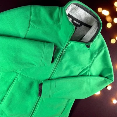 Under Armour Storm Jacket Women L Green Fleece Full Zip Coldgear UA - Image 1 of 4