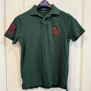 Polo Ralph Lauren Rugby Poloshirt Grün Herren Slim Fit Big Pony Größe Small - Bild 1 von 5