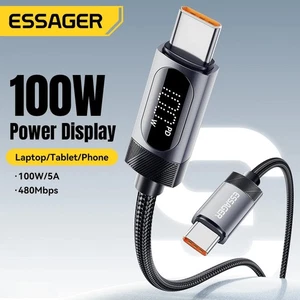Câble USB C Charge Rapide Affichage Numérique pour iPhone 16 15 pour Macbook pour iPad - Photo 1 sur 25