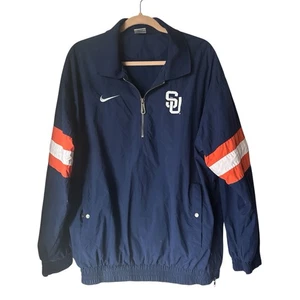 Vintage 90er Nike Team Syracuse orange Nylon Windbreaker Anorak Jacke Medium Y2K - Bild 1 von 21