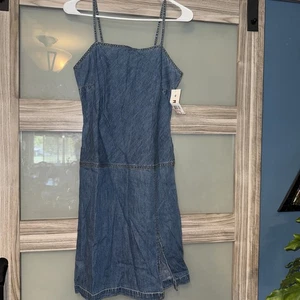 Tommy Hilfiger NEU Y2K 2000 Vintage Denim Spaghettiträger Minikleid Größe 4 - Bild 1 von 5