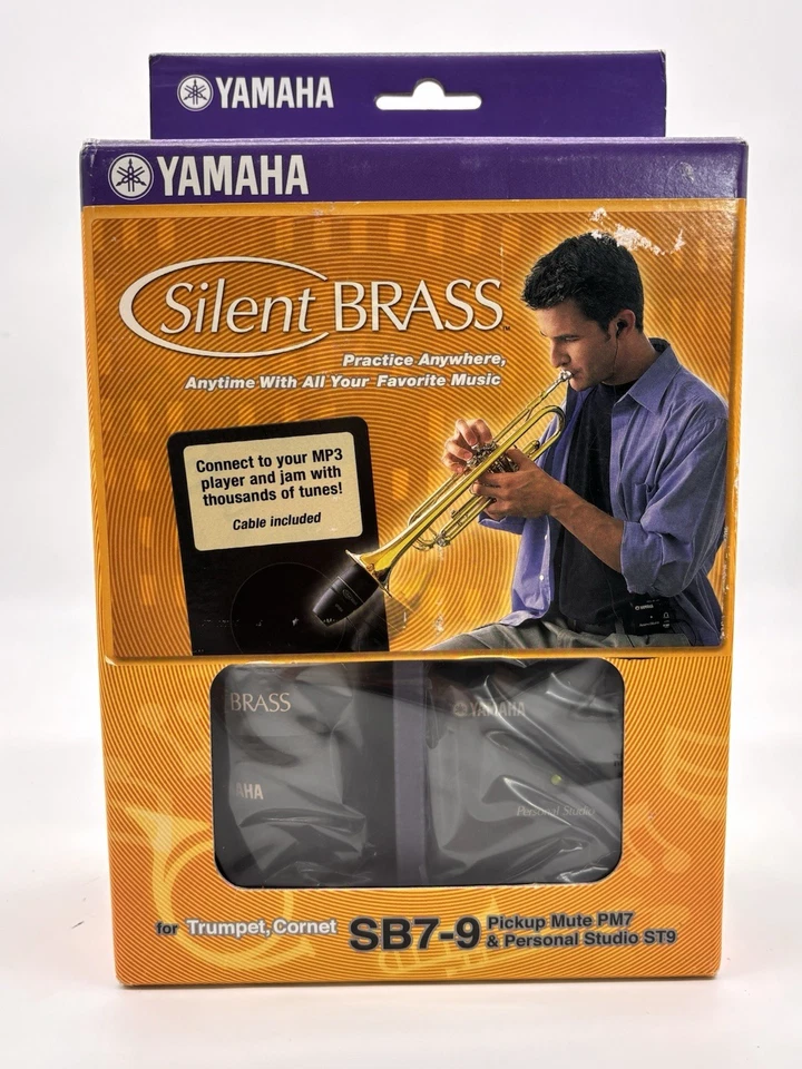Yamaha SB7-9 Silent Brass Silenter Silenter Silence System para Trompete, Corneta Novo Na Caixa - Imagem 1 de 4