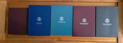 9 US Proof Prestige Sets  OGP/COA: 1984, -86, -87, -88, -89, -91, -92, -93, -94. - Image 1 of 4