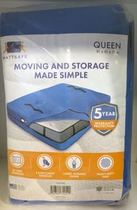 Bolsa de colchón Mattsafe - 8 asas - mudanza/almacenamiento, tamaño queen - azul - NUEVO - Imagen 1 de 2