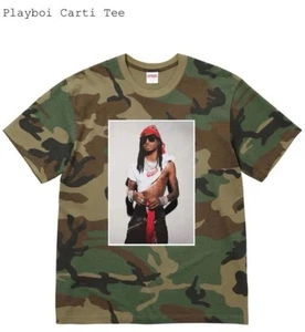 Supreme Playboi Carti T-Shirt Men Lg Woodland Camo *presale Confirmed Order FW25 - Picture 1 of 1