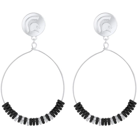 Michigan State Spartans McHenry Beaded Earrings Cover