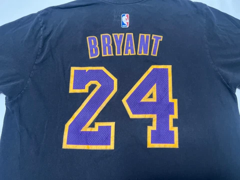 Adidas Kobe Bryant Mamba Los Angeles Lakers The Go-To Tee Black #24 Size L Cover
