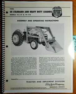 Ford 68 19-117 19-118 Loader for 600-800 NAA 8N Tractor Operator Assembly Manual - Picture 1 of 10