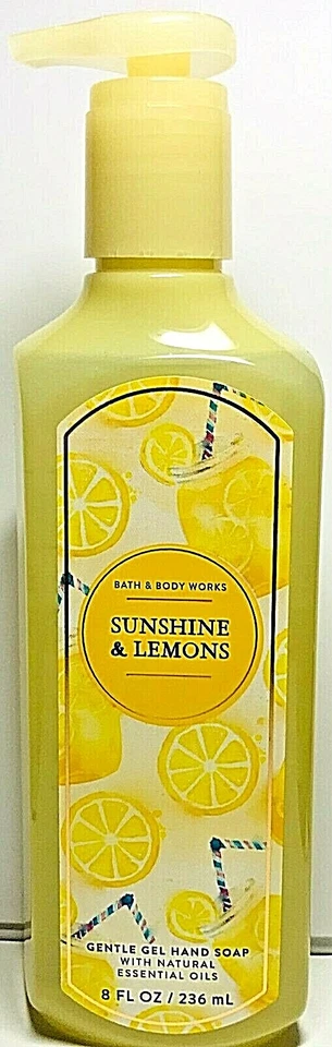 NEW ~ SUNSHINE & LEMONS ~ Gentle Gel Hand Soap ~ Bath & Body Works ~ SHIPS FREE! - Image 1 of 1