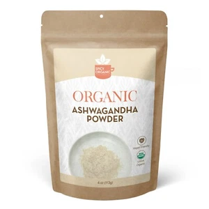 Polvere di radice di Ashwagandha biologica (4 once) polvere di Ashwagandha cruda non OGM per tè - Foto 1 di 3