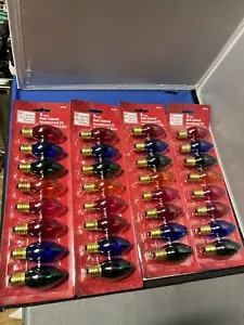 4 Home Accents 402 630 Multi Colored Incandescent C9 Replacement Bulbs 8 Pk New - Picture 1 of 4