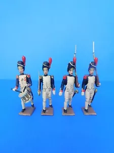 CBG MIGNOT ANCIENS 1ER EMPIRE BEL ENSEMBLE DE 4 GRENADIERS DE LA GARDE AU DEFILE - Bild 1 von 6