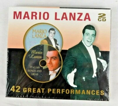 NEW SEALED Mario Lanza 42 Great Performances 2 Cds Italian Songs Arias Pop Hits Foto 1 de 3