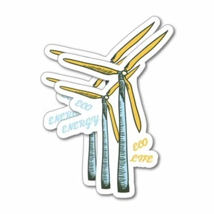 2X Eco Energy Sticker Decal Reuse Recycle Environment Eco Friendly Funny - Picture 1 of 5