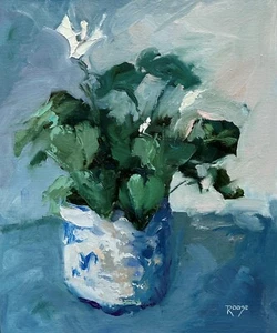 STUDIO CLEAR-OUT Oil Painting by Jane Roose Cornwall Abstract Impressionism Art - Picture 1 of 5