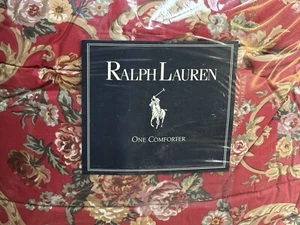 NEW RARE RALPH LAUREN Marseille RED Floral KING COMFORTER ROSES Danielle Country - Picture 1 of 13