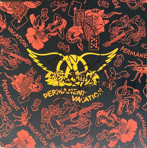 Aerosmith Signed Album Joe Perry & Steven Tyler Autographed Record Vinyl JSA Cer Cover