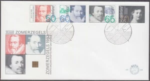NETHERLANDS Sc #B595-82 FDC VARIOUS PORTRAIT PAINTINGS of FAMOUS NETHERLANDERS - Picture 1 of 1