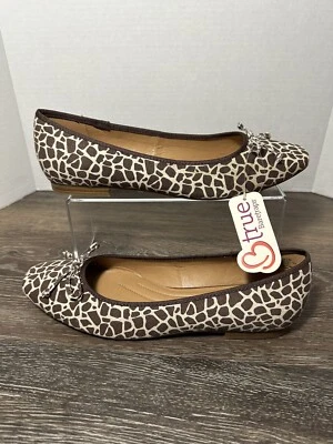 Zapato sin cordones Baretraps Ballet Comfort plano para mujer 8,5 m estampado animal esmerilado Foto 1 de 4