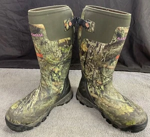 Womens LaCrosse AlphaBurly Pro 15" Mossy Oak BreakUp Country Hunting Boots Sz 9 - Picture 1 of 10