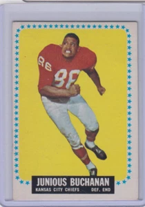 1964 Topps Football #92 Junious "Buck" Buchanan Rookie Card CHIEFS LEGEND EXMT - Picture 1 of 2
