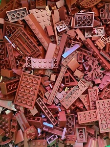 Original Lego gemischt dunkelrot Konvolut 350g Ziegelplatte Neigung ändern Türfenster - Bild 1 von 2