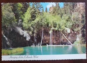 Hanging Lake Glenwood Canyon nel Colorado occidentale cartolina d'epoca - Foto 1 di 2