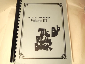 The Real Book Vol. 3 B Flat Instruments Paperback Plastic Comb Binding - Picture 1 of 7