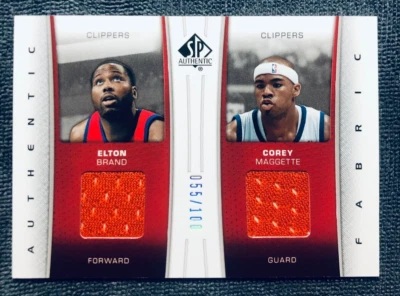 Marca Elton / Corey Maggette / 100 telas dual 2006 SP AUTÉNTICO #DF-MB Foto 1 de 3