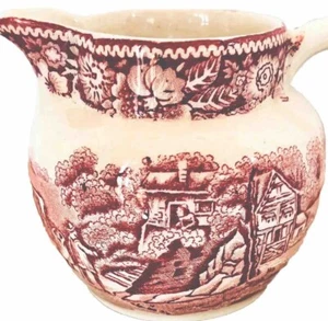 Vintage W R Midwinter ENGLAND Red Transfer Miniature Creamer/Milk jug - Picture 1 of 9