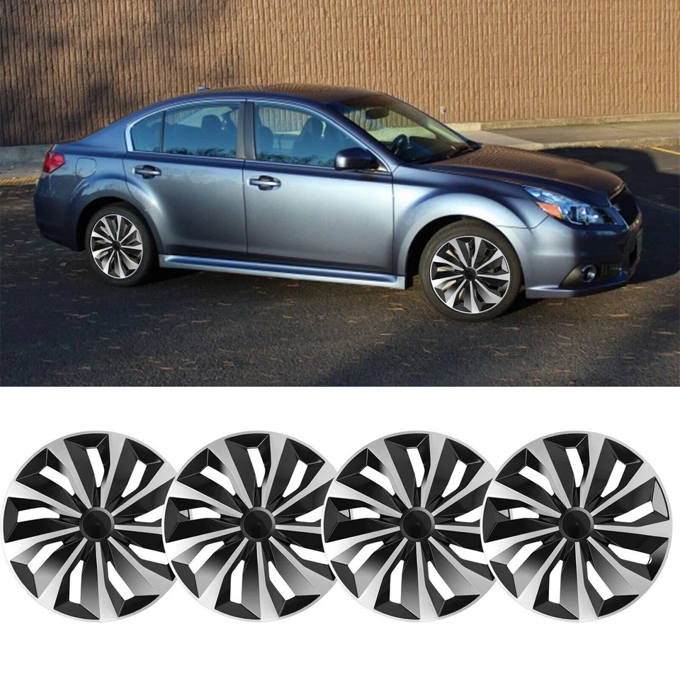 4Pcs 16" Hubcap Wheel Cover Steel Rim R16 Wheel Hub Cap For Subaru Legacy 08-14 - Image 1 of 4