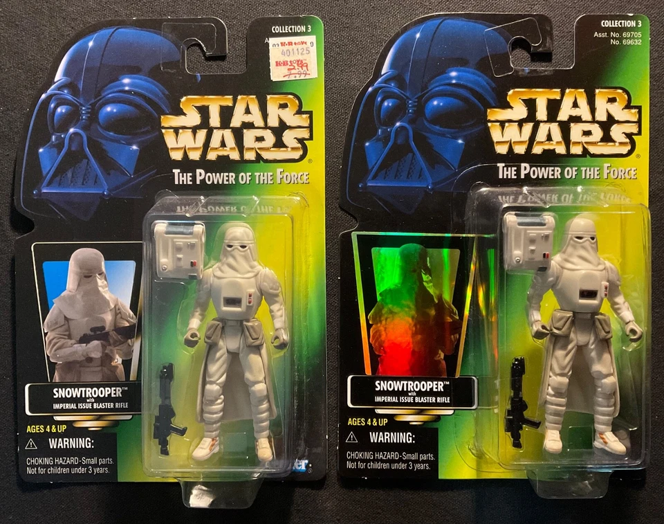 Kenner Star Wars Power of The Force Potf2 Green Card Hologram Snowtrooper 1997