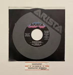 Ray Parker Jr - Ghostbusters - 7" 45 Vinyl Record Jukebox Strip 1984 Soundtrack - Picture 1 of 6