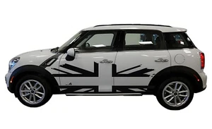 Union Jack British Flag Graphics Car Sticker For Mini Cooper Side Door Decals - Photo 1/3