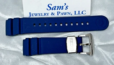 Seiko Prospex SSC785 V175-0AD0 Navy Blue Silicone 20mm Diver Strap OEM R035012J0 - Image 1 of 4