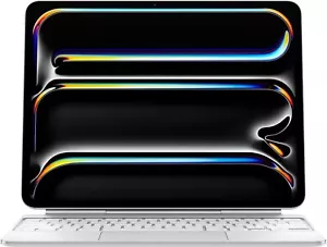 New Open Box Apple Magic Keyboard Case iPad Pro 13-inch M4 White A2974 MWR43LL/A - Picture 1 of 5