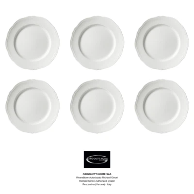 Richard Ginori - Antico Doccia - Set 6 Piatti Piani ø cm 26,5 / inch 10.43