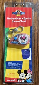NEW Minnie Mouse MINI CLIP-ON ALARM CLOCK FLASHLIGHT for BACKPACK or BELT LOOP - Picture 1 of 3
