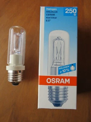 GARANTIERT OSRAM HALOLUX CERAM 250W 64480 E27 KL KLAR  MADE IN GERMANY DIMMBAR  - Bild 1 von 4