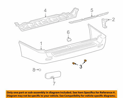 Soporte de parachoques trasero Toyota OEM 1998-2007 Land Cruiser 5218560080 nuevo en paquete Foto 1 de 3