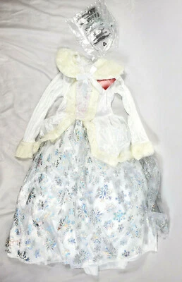 Vestido de Navidad Wondershop Niñas Deluxe Brillo Reina de las Nieves 3 piezas Disfraz - S, M, L Foto 1 de 4