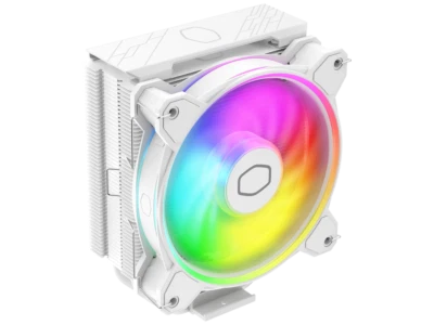 Cooler Master Hyper 212 Halo White CPU Air Cooler, MF120 Halo² Fan, Dual Loop AR - Image 1 of 4