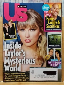 U.S. Weekly Magazine Issue #35 AUG 22, 2022 Inside Taylor's Swifts Mysterious Wo - Picture 1 of 11