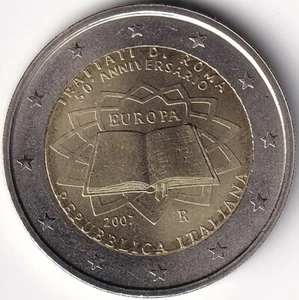 2 Euro Gedenkmünze Italien - 2007 - "50. Jahre Römische Verträge" - Picture 1 of 2