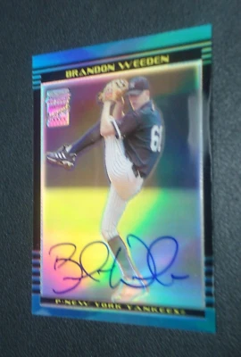 Brandon Weeden 2003 TOPPS BOWMAN CHROME AUTO Card #BDP172 - Image 1 of 2