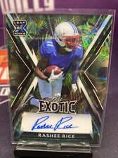 2023 LEAF EXOTIC RASHEE RICE ROOKIE/RC AUTO #1/6 Kaleidoscope Peacock